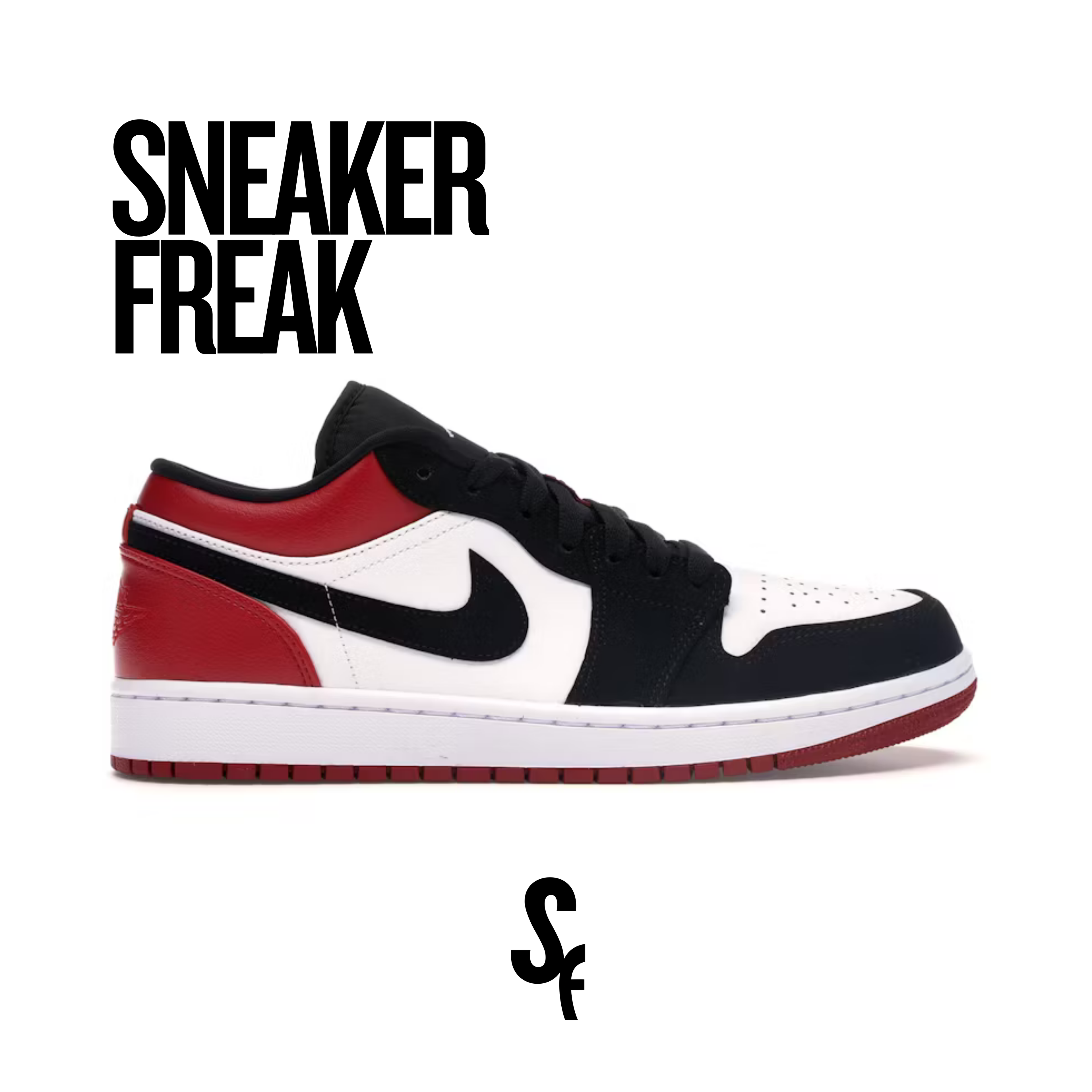 Jordan 1 Retro Low "Black Toe"