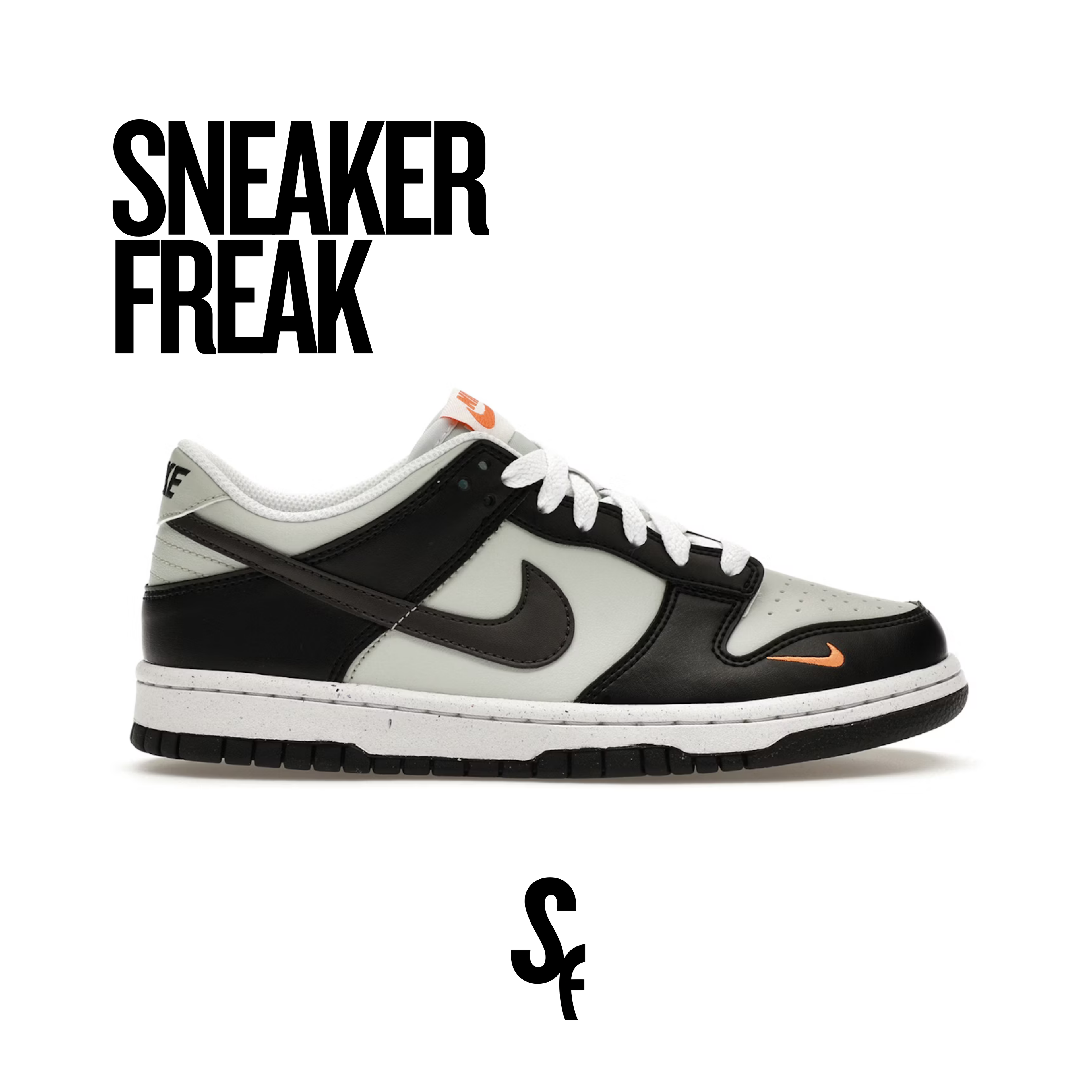 Nike Dunk Low "Black Bright Mandarin"