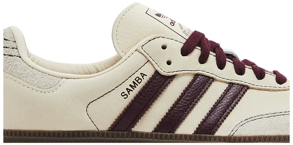 adidas Samba OG 'Wonder White Maroon'