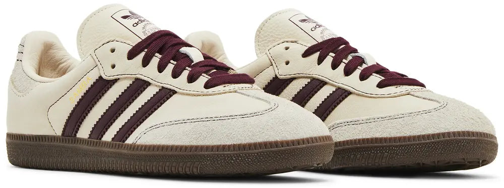 adidas Samba OG 'Wonder White Maroon'