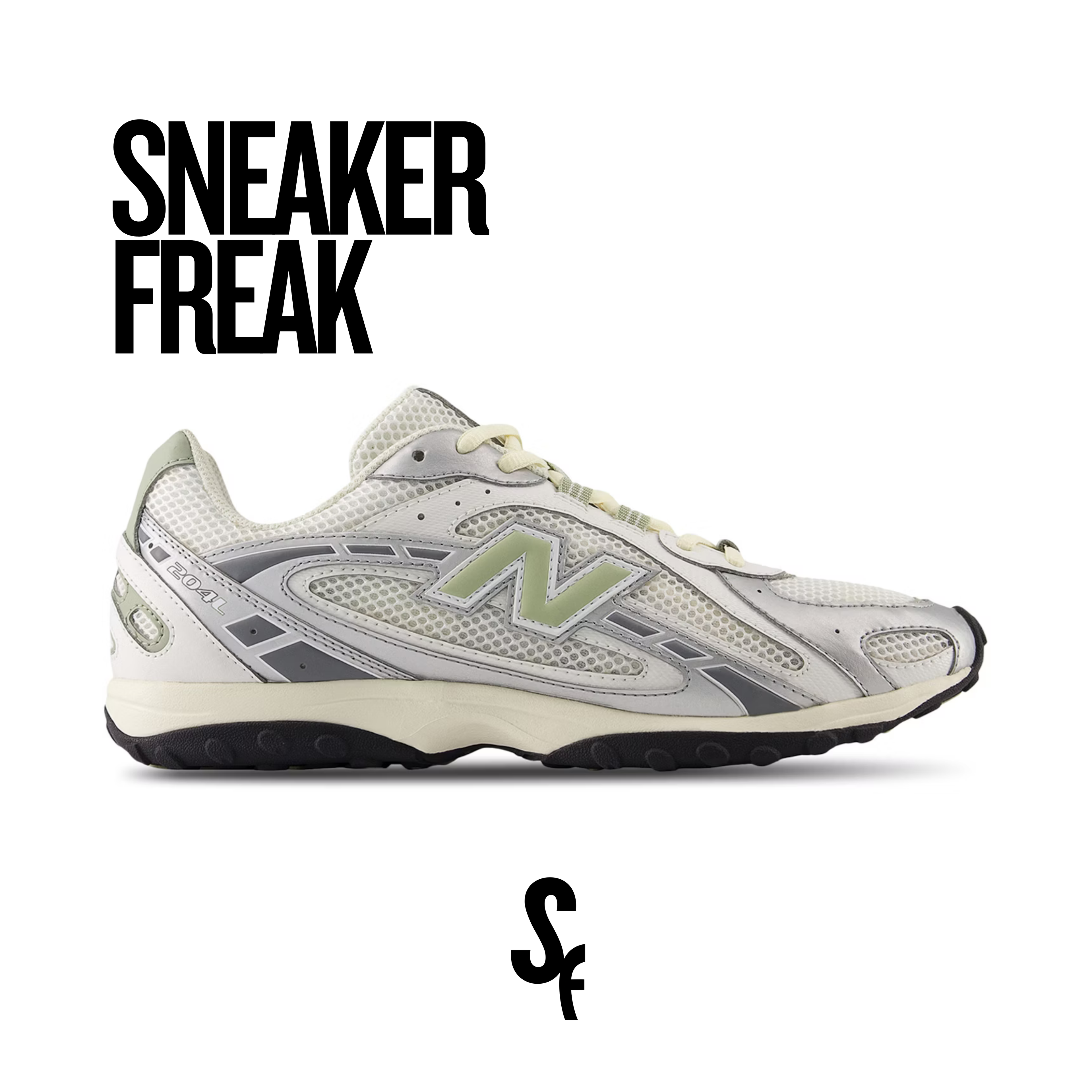 New Balance 204L "Silver Metallic Sage Green"