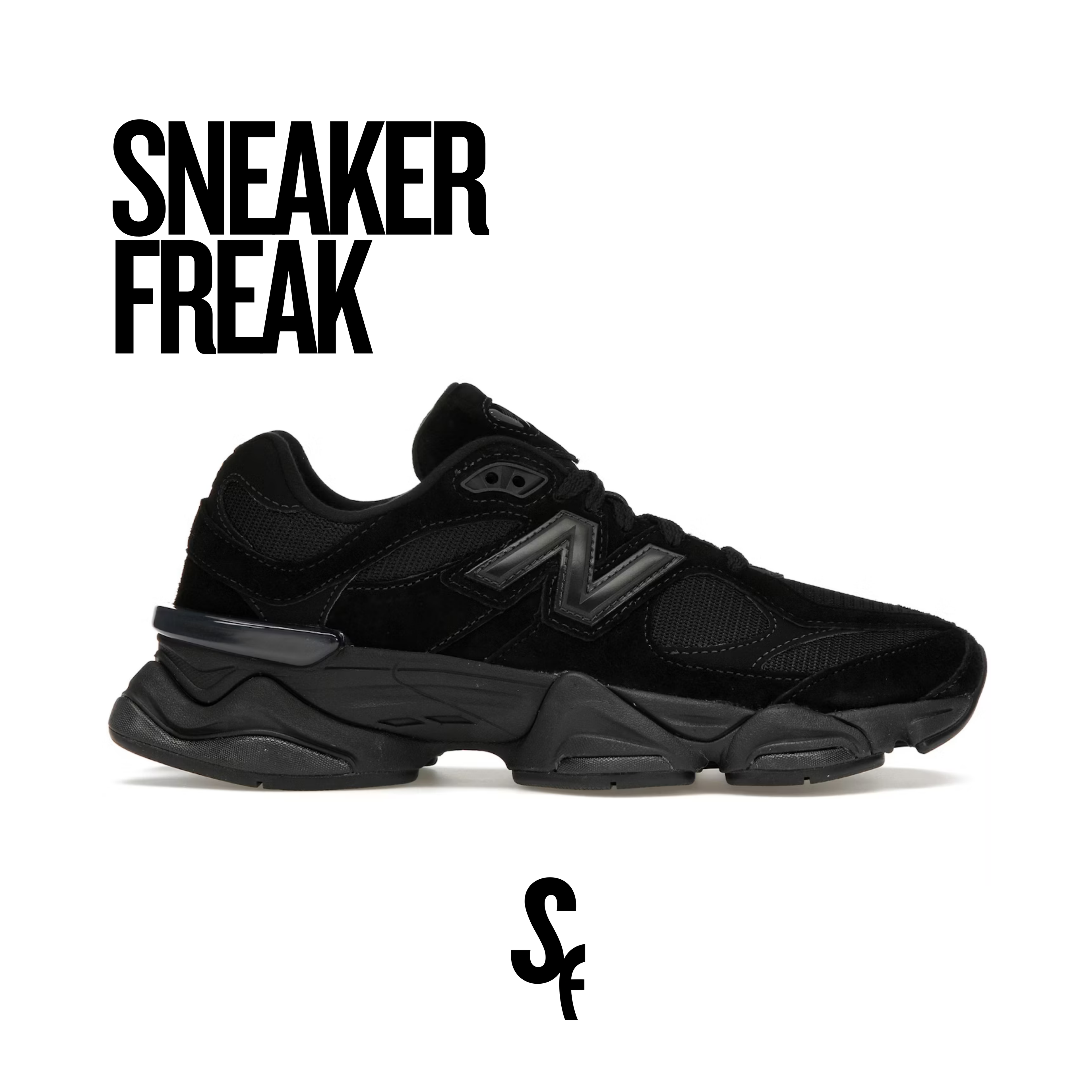 New Balance 9060 "Triple Black Suede"