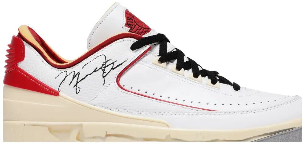 Off-White x Air Jordan 2 Retro Low SP 'White Varsity Red'