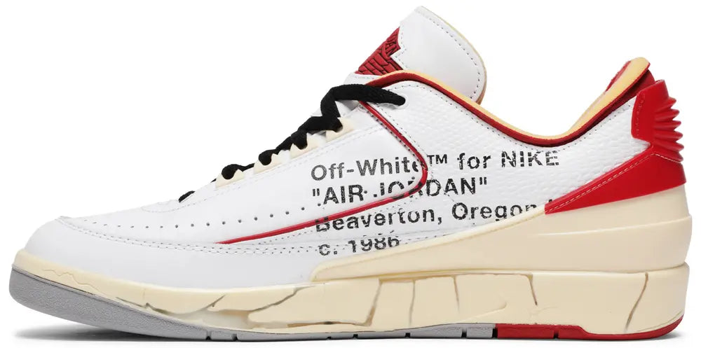 Off-White x Air Jordan 2 Retro Low SP 'White Varsity Red'