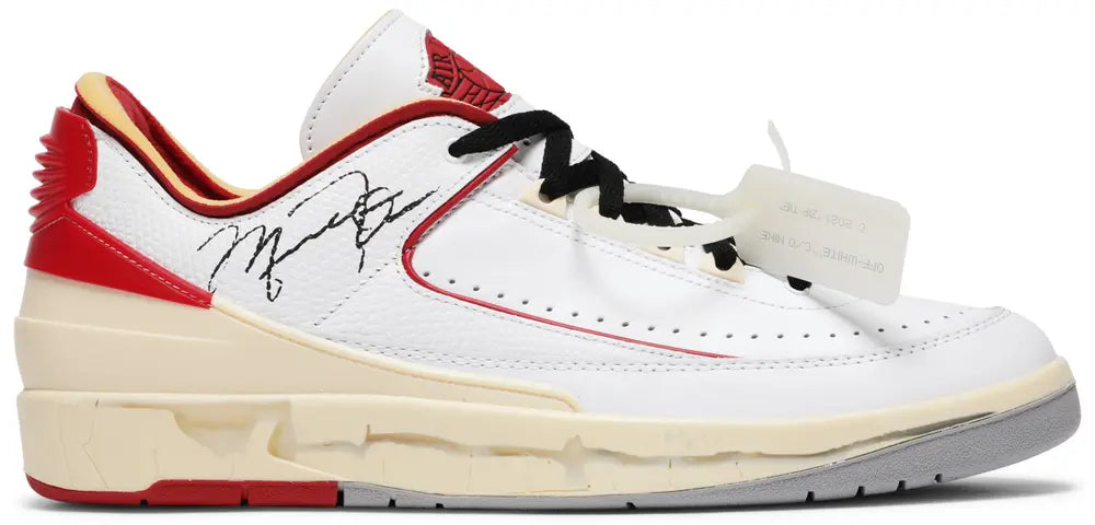 Off-White x Air Jordan 2 Retro Low SP 'White Varsity Red'