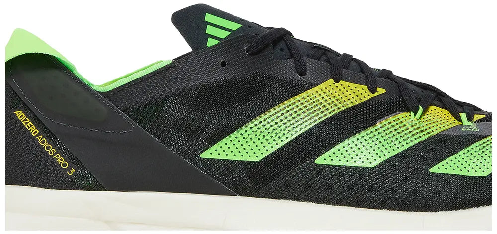 adidas Adizero Adios Pro 3 'Core Black Solar Green'