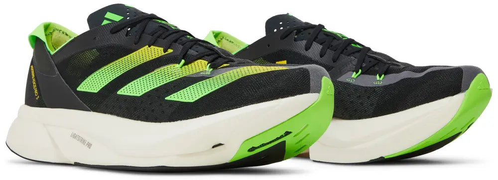 adidas Adizero Adios Pro 3 'Core Black Solar Green'
