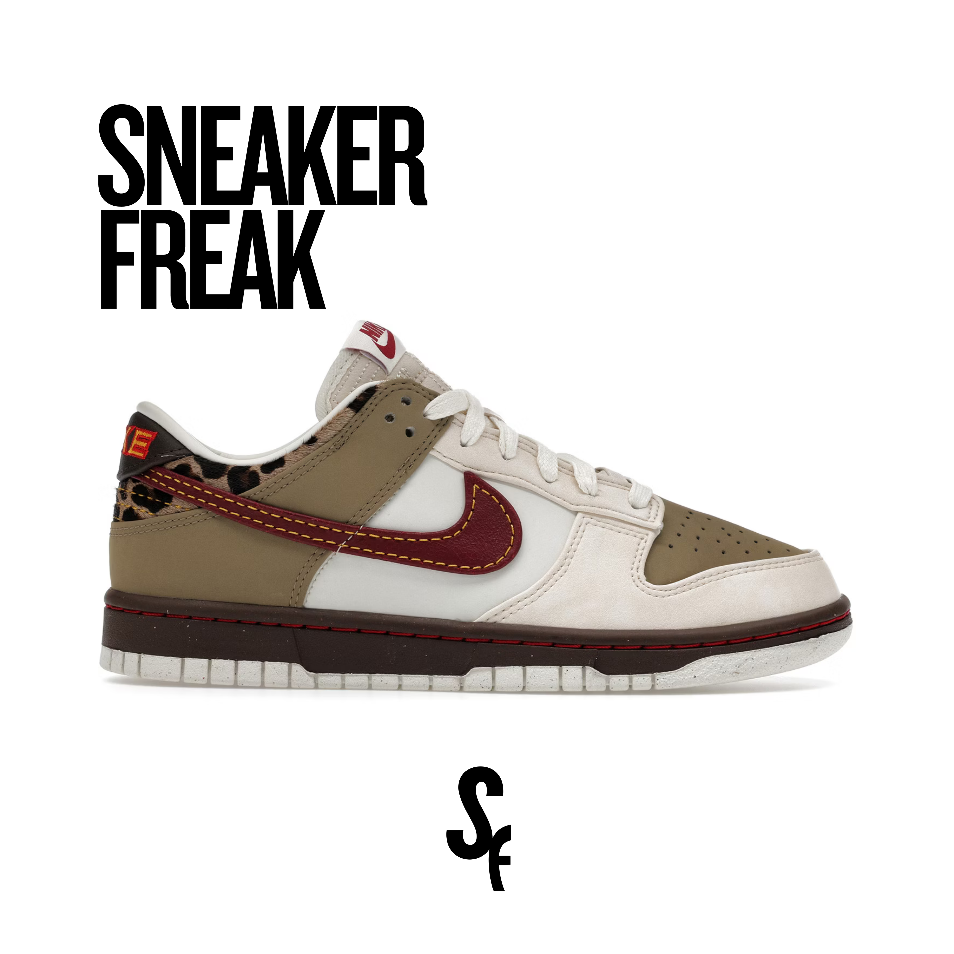 Nike Dunk Low 'Khaki Team Red'