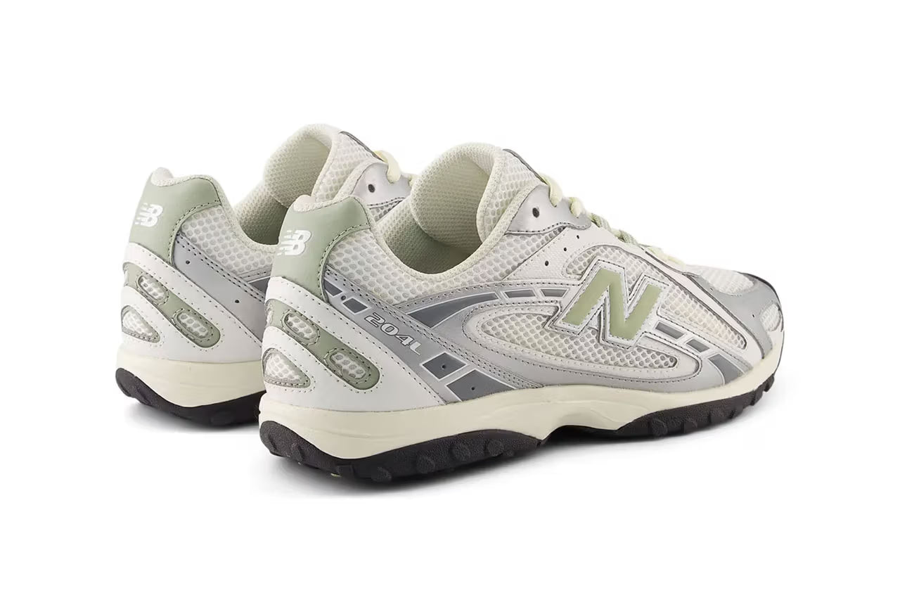 New Balance 204L "Silver Metallic Sage Green"